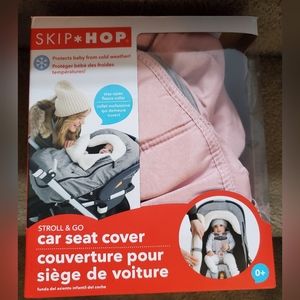 Skip hop pink Winter carseat cover